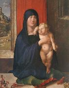 Albrecht Durer The Virgin and child at a window oil